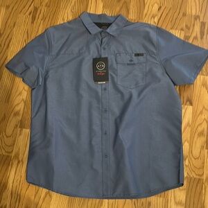 Wrangler Blue Casual Button Down Shirt